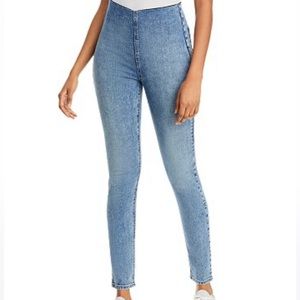 Rag & Bone Nina High-Rise Pull-On Jeans Pearl